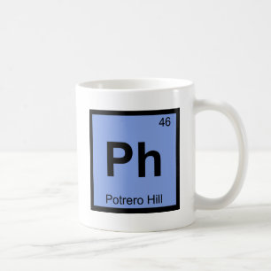 Ph - Potrero Hill San Francisco Chemistry Symbol Koffiemok