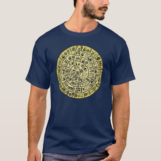 Phaistos Disc van Minoïsch Kreta T-shirt (Voorkant)