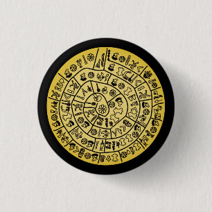 Phaistos-schijf van Minoan Kreta Ronde Button 3,2 Cm