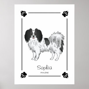 Phalène Met Zwarte Pootjes En Gepersonaliseerde Ho Poster