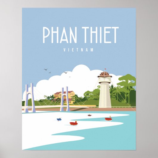 Phan Thiet vietnam | Affiche de voyage (Devant)