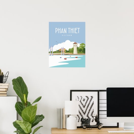 Phan Thiet vietnam | Reisposter Poster (Thuiskantoor)