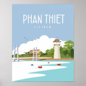 Phan Thiet vietnam | Reisposter Poster (Voorkant)