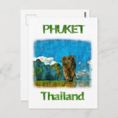 Phang Nga Bay, Phuket, Thailand, Briefkaart (Voorkant / Achterkant)