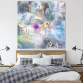 Phantasmagoria Fantasy Canvas Afdruk (Insitu (Slaapkamer))
