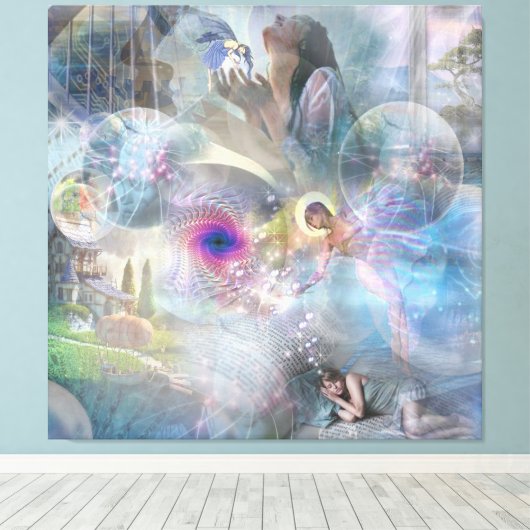 Phantasmagoria Fantasy Canvas Afdruk (Insitu (Houten vloer))