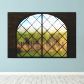 Phantasta's: Borders van onfeilbaar grondcanvas af Canvas Afdruk (Insitu (Houten vloer))