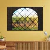 Phantasta's: Borders van onfeilbaar grondcanvas af Canvas Afdruk (Insitu (Woonkamer))