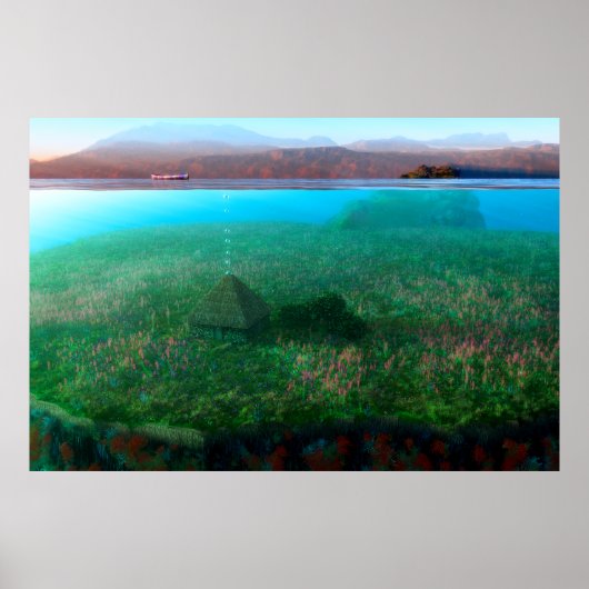 Phantastes: De Island Cottage Print (Voorkant)