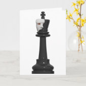 Phantom Chess King Verjaardag Kaart (Gele Bloem)