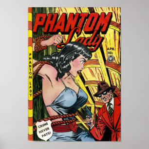  Phantom Lady Comic Book Poster