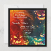 Phantom Pumpkins 21st Birthday Party Kaart (Achterkant)