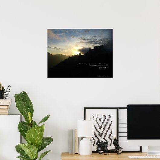 Phantom Spires Sunset Poster (Thuiskantoor)