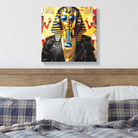 PHARAOH COOL 4 CANVAS AFDRUK (Insitu (Slaapkamer))