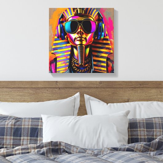 PHARAOH COOL CANVAS AFDRUK (Insitu (Slaapkamer))