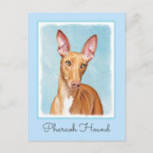 Pharaoh Hond Painting - Cute Original Dog Art Briefkaart (Voorkant)