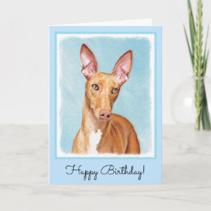 Pharaoh Hond Painting - Cute Original Dog Art Kaart