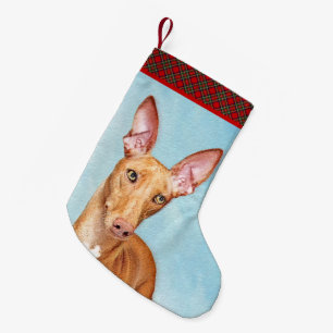 Pharaoh Hond Painting - Cute Original Dog Art Kleine Kerstsok