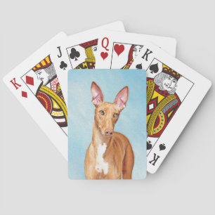 Pharaoh Hond Painting - Cute Original Dog Art Pokerkaarten