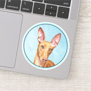 Pharaoh Hond Painting - Cute Original Dog Art Sticker