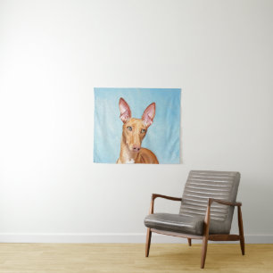 Pharaoh Hond Painting - Cute Original Dog Art Wandkleed