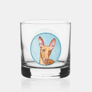 Pharaoh Hond Painting - Cute Original Dog Art Whisky Glas