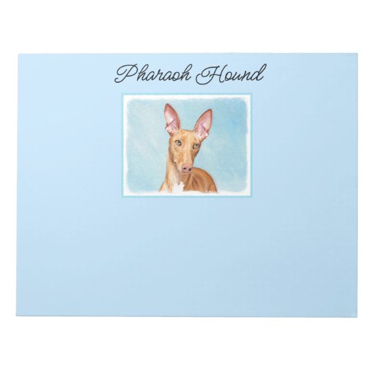 Pharaoh Hondschilder - Kute Original Dog Art not Notitieblok (Voorkant)