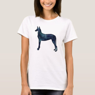 Pharaoh Hound Black Waterverf Silhouette T-shirt