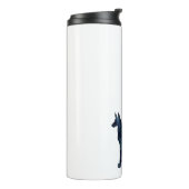 Pharaoh Hound Black Waterverf Silhouette Thermosbeker (Gedraaid links)