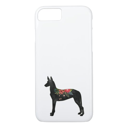 Pharaoh Hound Hondenras Bohemian Floral Saddle Case-Mate iPhone Case (Achterkant)