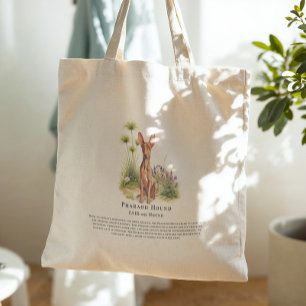 Pharaoh Hound Watercolor Hondenras Quote Tote Bag