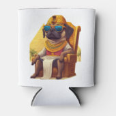 Pharaoh Pug � Ancient Egypt Dog Blikjeskoeler (Voorkant)