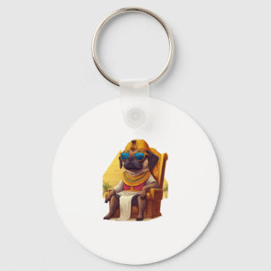 Pharaoh Pug � Hond uit het oude Egypte Sleutelhanger