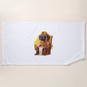 Pharaoh Pug - Oude Egyptische hond Strandlaken