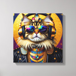 PHARAOH TUT-PERSIAN CAT 4 CANVAS AFDRUK