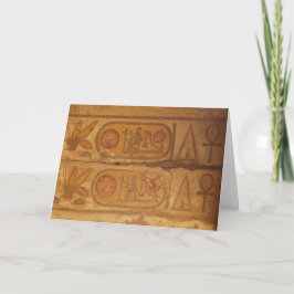 Pharaohnic Hieroglyphics, Karnak Temple afbeelding Kaart