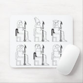 Pharaohs en Egyptische goden op school Muismat (Met muis)