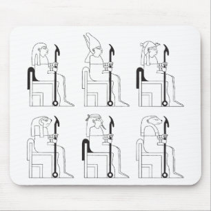 Pharaohs en Egyptische goden op school Muismat