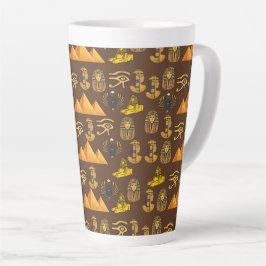 Pharaoh's Legacy: Antique Egyptian Patterns Latte Mok