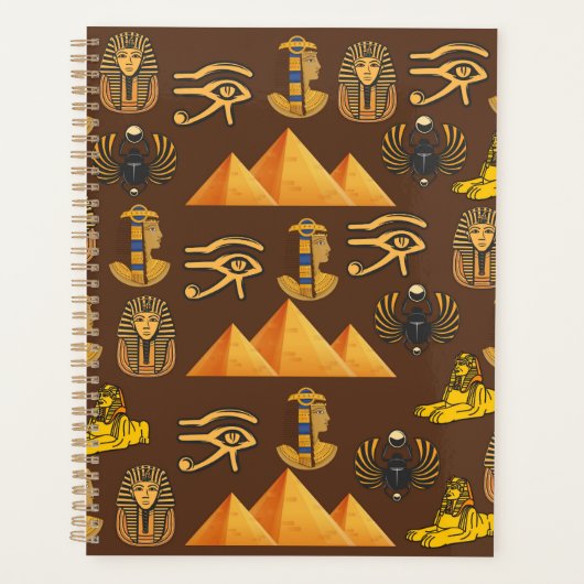 Pharaoh's Legacy: Antique Egyptian Patterns  Planner (Voorkant)
