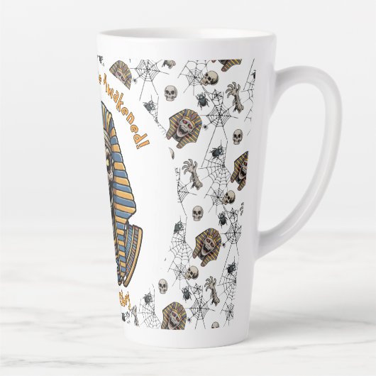 🤍 Pharaon blanc Mummy Mug 🎃 👑 (Droite)
