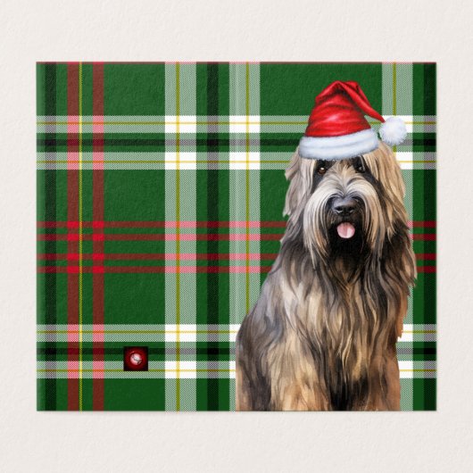 Pharde de vacances Berger Chien vert Plaid Noël (Outside Unfolded)