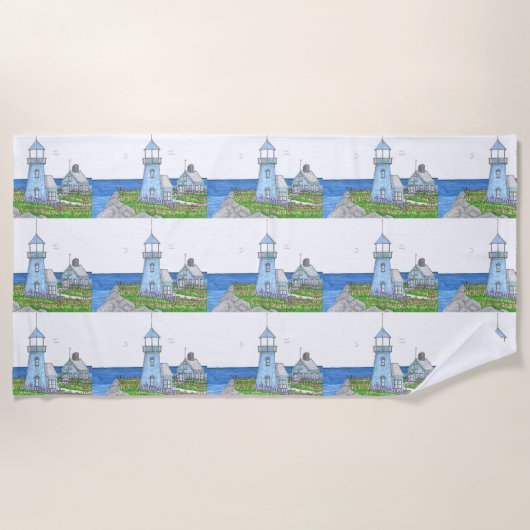 Phare10 ; Serviette de plage (Devant)