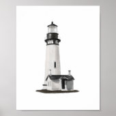 Phare à l'aquarelle Décoration nautique côtière (Devant)