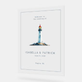 Phare à l'aquarelle gris serein (Angle)