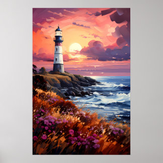 Phare | Affiche AI