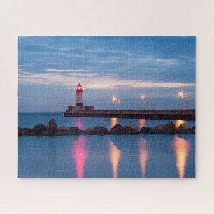 Phare au lever du soleil puzzle photo