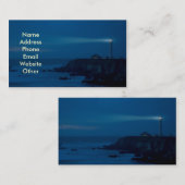 Phare aux cartes de visite de nuit (Devant / Derrière)