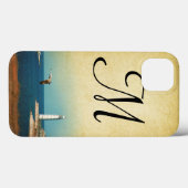 Phare Beach Scène Monogram Coque ipad (Verso (horizontal))