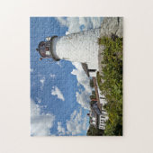 Phare brûlé d'île, puzzle du Maine (Vertical)